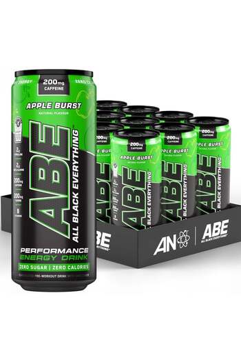applied nutrition ABE Energy Pre Workout with Apple Burst Drink 250ml pack of 12
