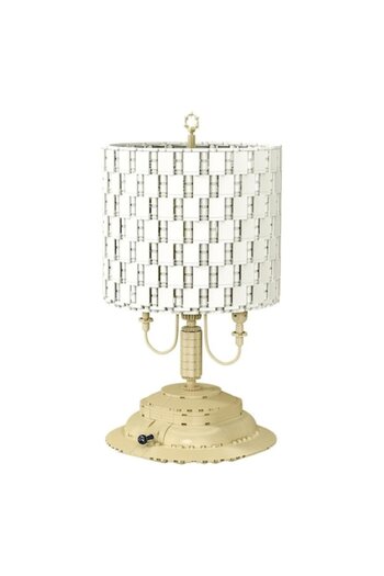 MORKIZ Retro Lamp Construction Set with Lights, 1433 Pieces