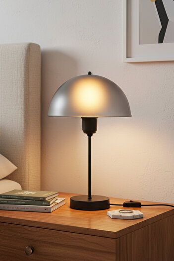AG LightDesign White Lampshade Bedroom Living Room Modern Stylish Table Lamp