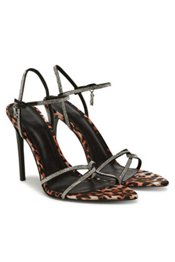 Steve Madden Γυναικεία Σανδάλια καφέ STEVE MADDEN-SM11003660 732 LEOP SATIN
