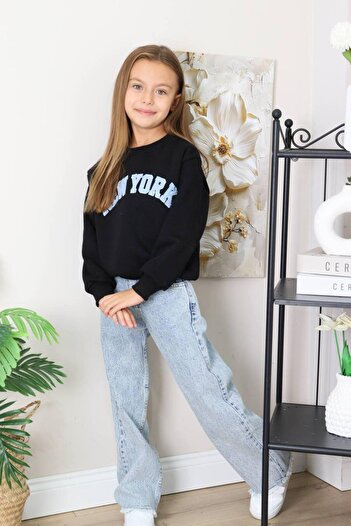Jolly Kids Girl's Blue Jean Denim Pants Set