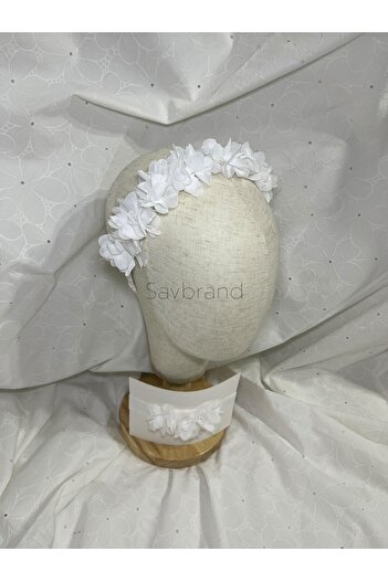 SavBrand Trendy Mother Daughter Hair Accessory Set - Baby Headband + Women's Crown