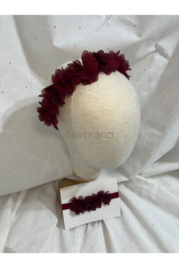 SavBrand Trendy Mother Daughter Hair Accessory Set - Baby Headband + Women's Crown