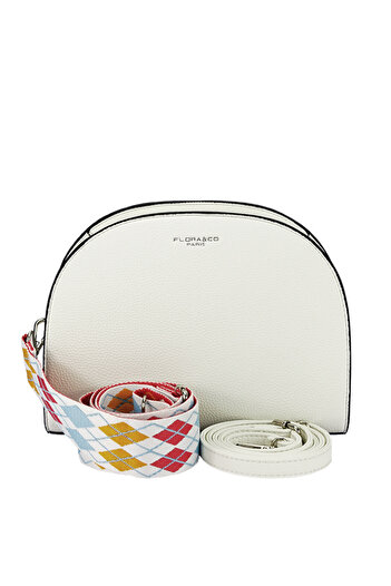 Flora&Co Paris Women's semi-round bag B-H3688 14, White