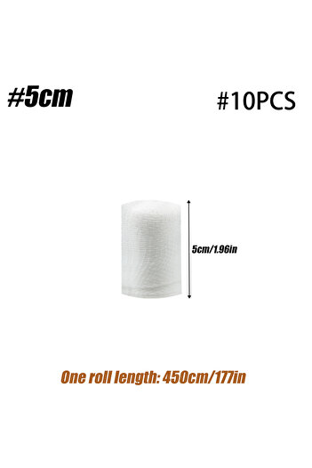Choice 5CM-4Rolls 4 Rolls Premium Gauze Rolls ,Stretch Gauze Bandage - Super Soft Woven Stretch Gauze Banda