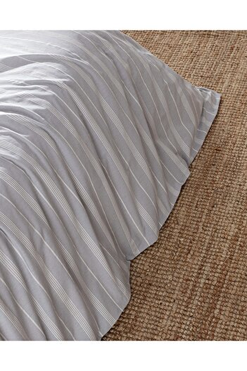 Madame Coco Amelia Double Cotton Dobby Duvet Cover Set - Gray