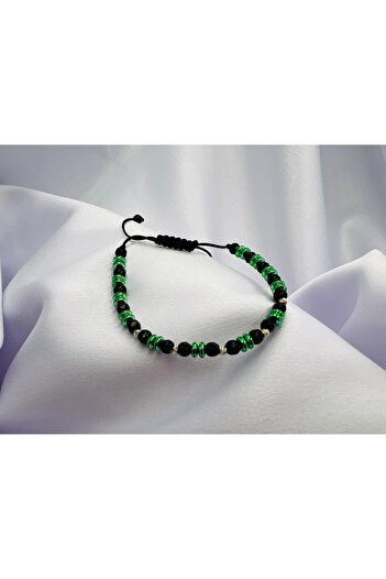 OEM Bracelet with onyx, hematite, and 14k gold beads