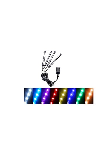 NEO Set 4 Lumini Ambientale Auto, Intensitate Reglabila, Interfata USB, Control Aplicatie, Multicolor