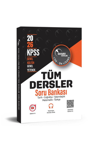 Doktrin Yayınları 2026 KPSS Lise Ön Lisans 5 Deneme + KPSS Tüm Dersler Soru Bankası +1 KPSS Deneme Hediye