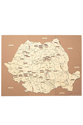 MORMI Puzzle Map of Romania – Rivers