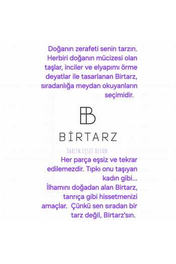birtarz özel tasarım barok inci kolye