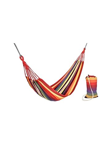 NEO Hamac Suspendat, Multicolor, 190x80 cm, Tija din Lemn, Bumbac 300 g, capacitate 200 Kg,