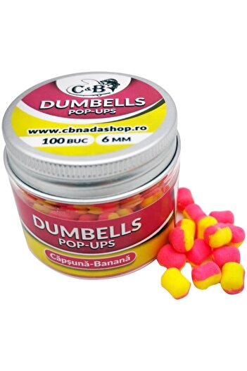 C&B Dumbells Pop-ups, Strawberry-Banana, 6mm