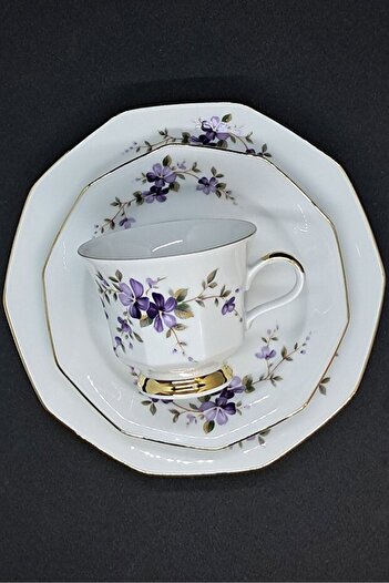 Bavaria Winterling Marktleuthen Antika Porselen Çay Fincanı 3 Parça 150 ml