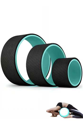 Taimi 3-piece Yoga Wheel Set - Non-slip for Back and Shoulder Pain Relief and Spine Support