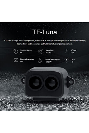 Generic TF-Luna LiDAR Module Range Finder Sensor Single-Point Micro Ranging Module for Arduino Pixhawk 5V UA