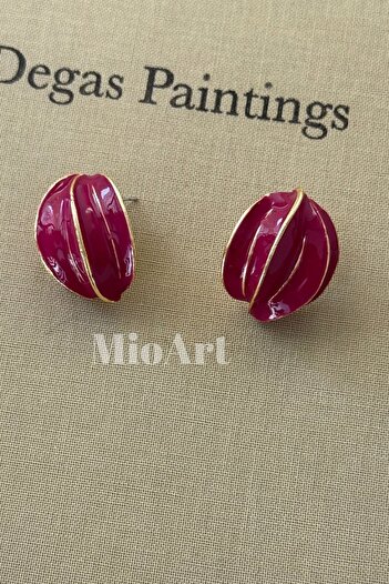 MioArt Star Fruit Patterned Stylish Colorful Earrings