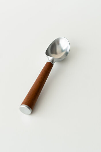 Dekorzdükkan Prateg Acacia Handle Ice Cream Spoon