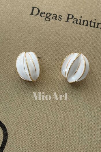 MioArt Star Fruit Patterned Stylish Colorful Earrings