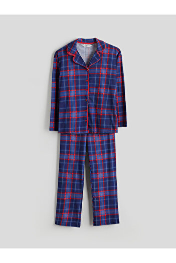 LC Waikiki Shirt Collar Plaid Women's Pajamas