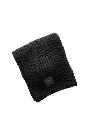 UGG 20166WCHUNKYRIBKNITSCARFBLACK