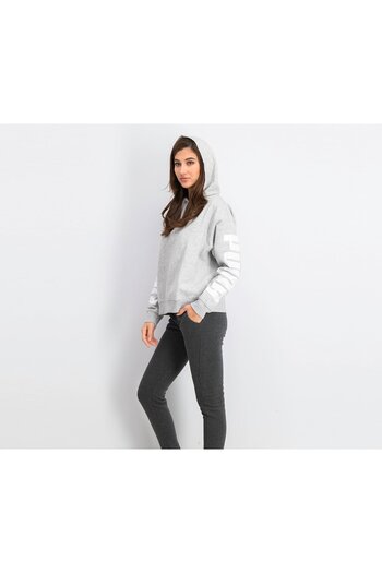 Puma Women Rebel Hoodie, Light Grey Heather