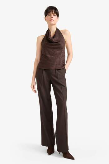 DeFacto Regular Fit Halter Neck Satin Tank Top G3246Ax25Wn