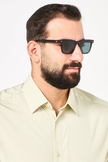 Tommy Hilfiger Men 20756708651KU Rectangular Sunglasses, Havana