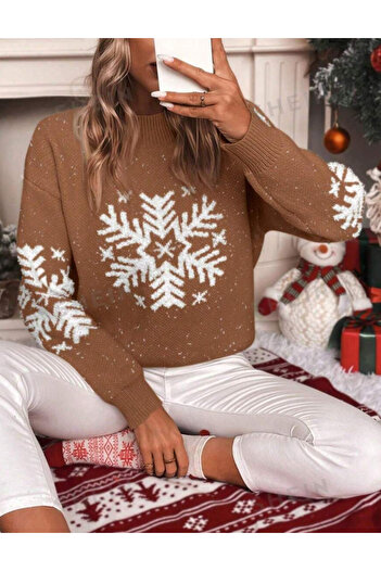SHEIN sweater, brown