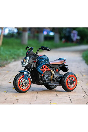 As Children's Electric Motorcycle with LED Lights and Remote Control