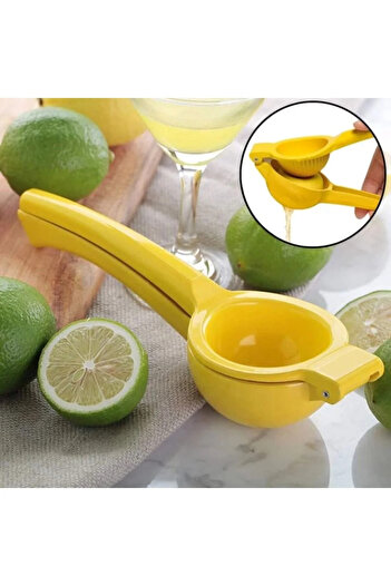 Raakmadezanmir 1 Adet Limon Sıkacağı - Portakal Limon Narenciye Sıkacağı Döküm 23 Cm