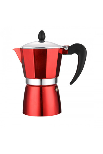 rosberg Cuban coffee maker R51173BP6, 6 cups, 300 ml, Aluminum, Red