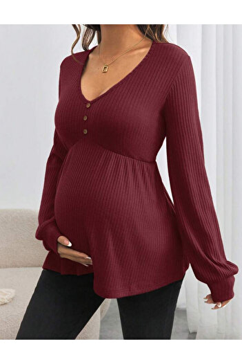 SHEIN blouse, cherry red