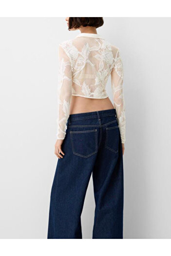 Bershka blouse, cream