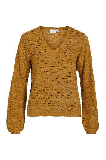 VILA blouse, mustard yellow