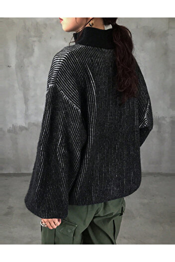 SHEIN DAZY zipper sweater, mix colors