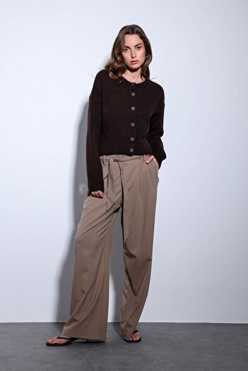 Antioch Coffee Slit Knitwear Women's Sweater