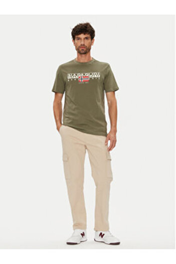 Napapijri Ανδρικό T-Shirt NP0A4HTOG0A1 Πολύχρωμο