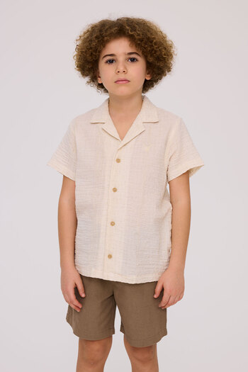 Nebbati Boy Ecru Shirt