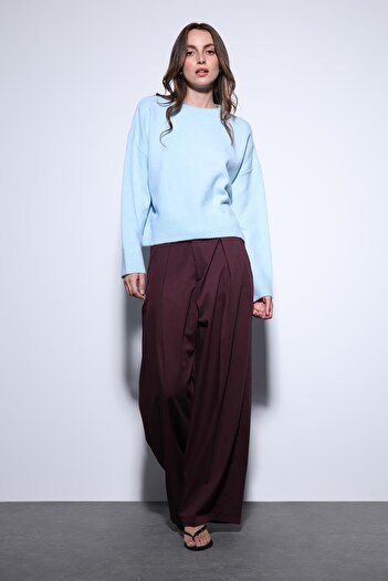 Antioch Blue Wool Blend Women's Sweater