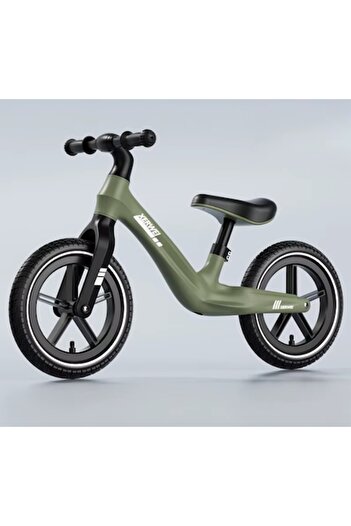 Ælements Balance Bike Ælements®, Carbon Frame, Adjustable Seat, 12-inch Rubber Wheels, 2-5 Years, Green
