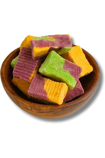 nicense Tropical Freeze-Dried Ice Cream Bites 100g Jar – Crunchy Colorful Dessert Snack | Mess-Fre