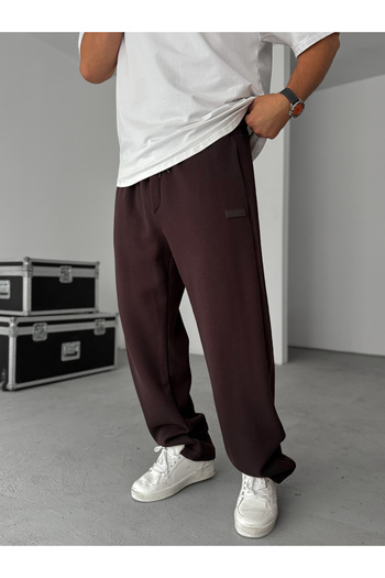 BYBASICMAN Brown Waffle Baggy Tracksuit Hm-0010