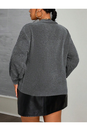 SHEIN Curve+ sweater, gray
