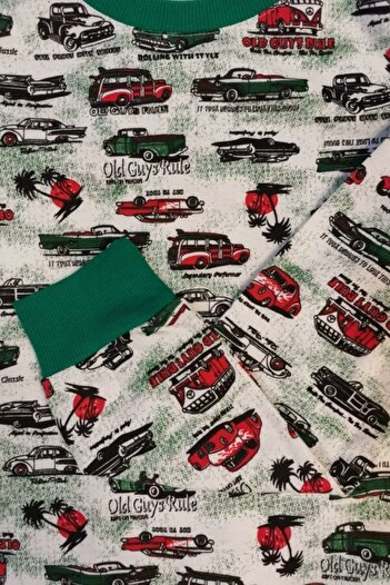 Welike Men's pajamas with Christmas motifs Cars