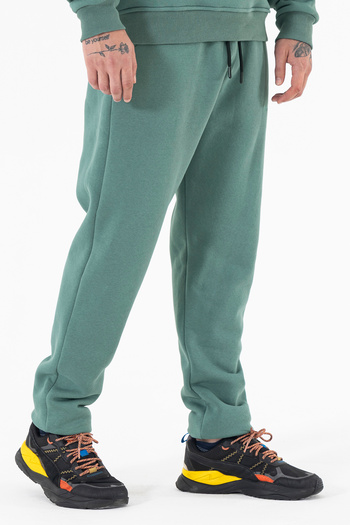 Souris Men's Mint Sweatpants Comfortable Fit 3 Thread Ribbed