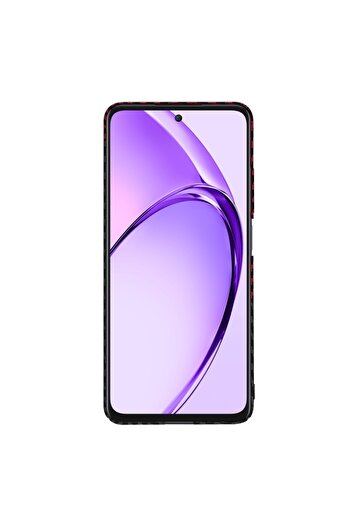 SKYDDAR INNOVATION Case for Oppo A80 5G, carbon texture, Carbonite FiberShell, sticker set, Dark Red