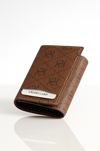 Av A Dos Leather Mechanism Wallet Automatic Cash Compartment Sliding Card Holder Wallet Black