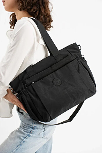 Sanmorris Women's Large Size Long Strap Parachute Fabric Hand & Shoulder Bag - Daily College