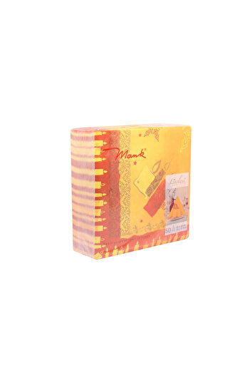 Mank Linclass festive table napkins - Candle (orange background) / 40 x 40 cm / 50 pcs